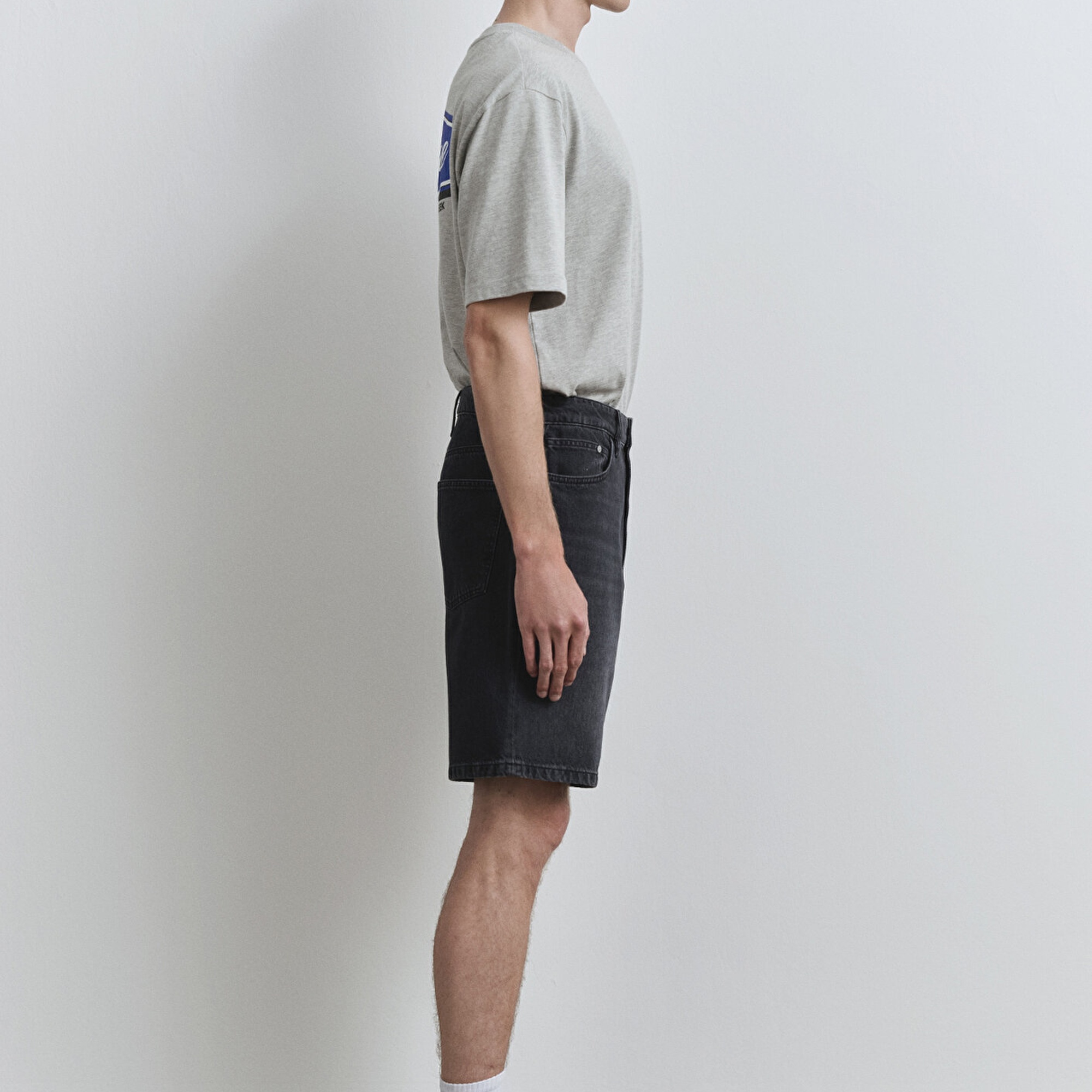 Mavi Houston Street Antrasit Denim Jean Şort 0410672-89813