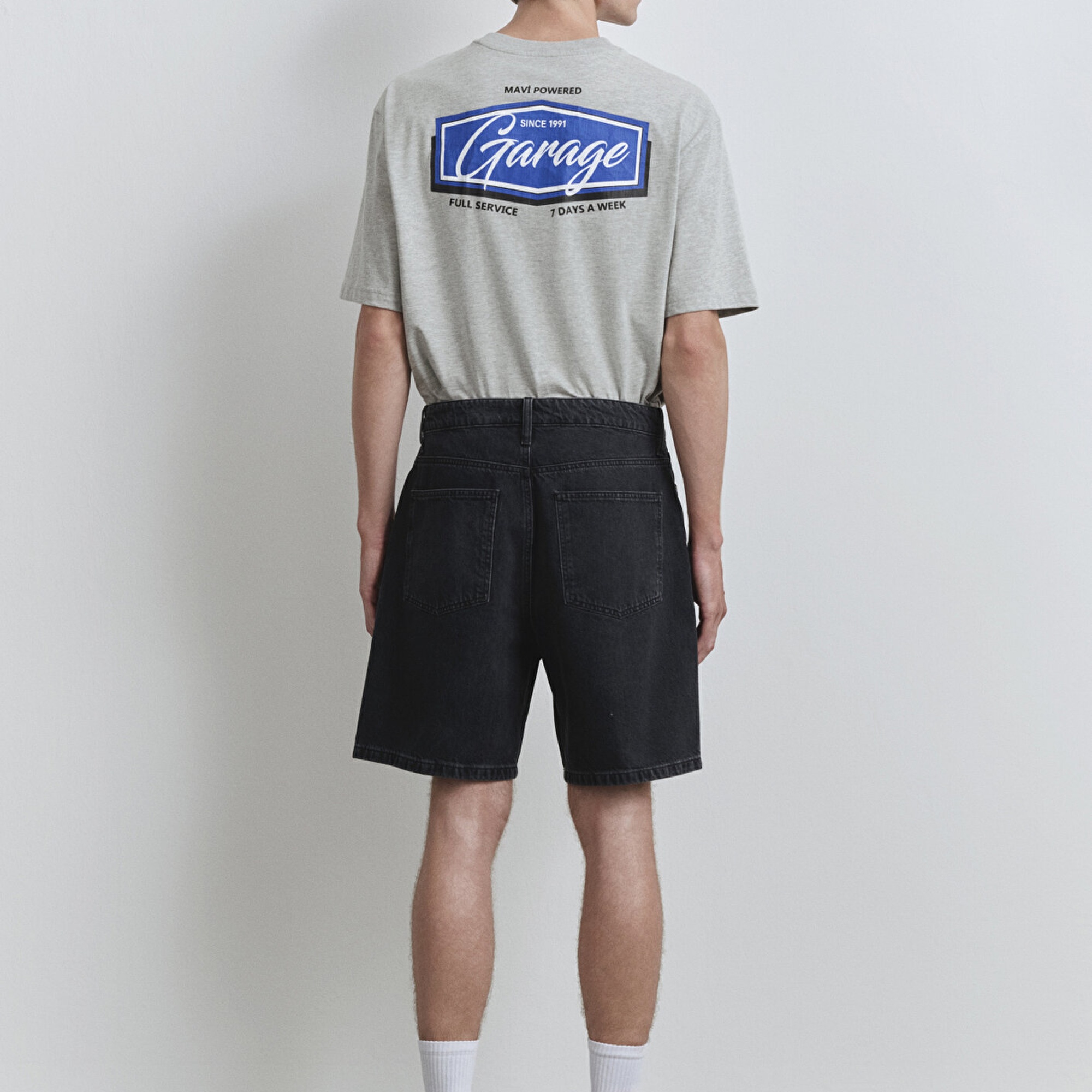 Mavi Houston Street Antrasit Denim Jean Şort 0410672-89813