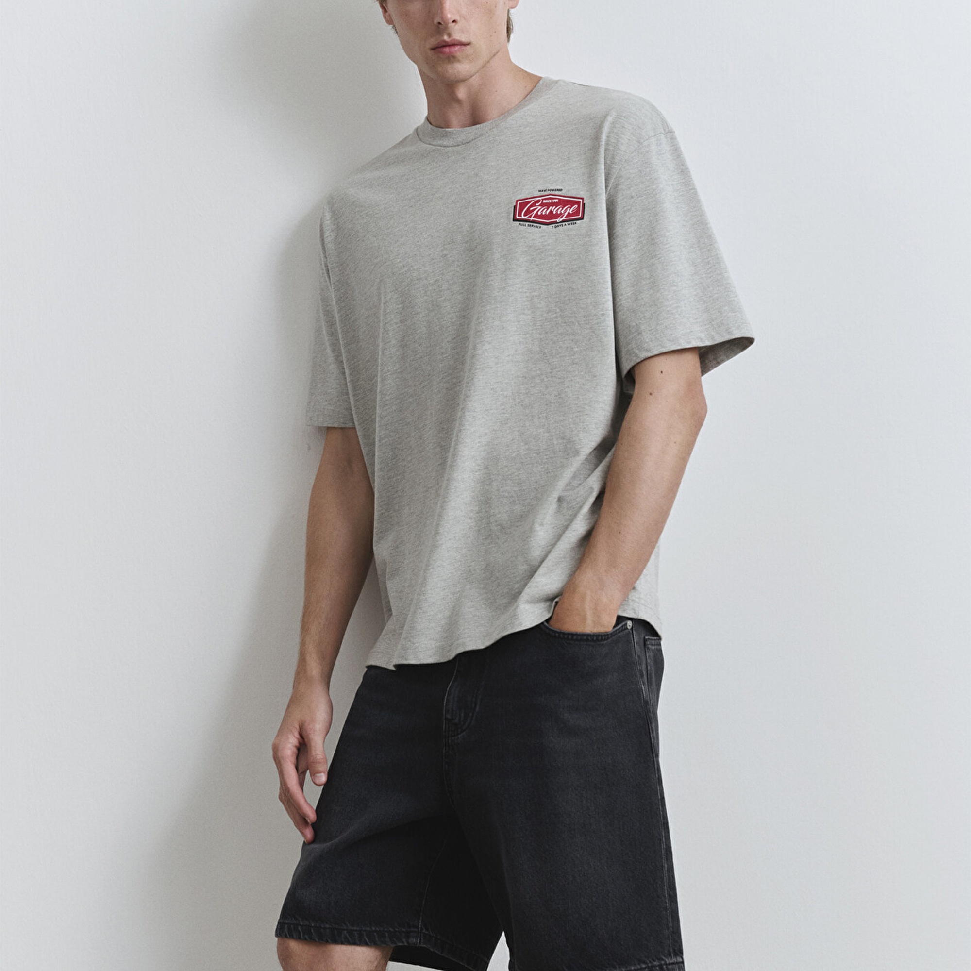 Mavi Houston Street Antrasit Denim Jean Şort 0410672-89813