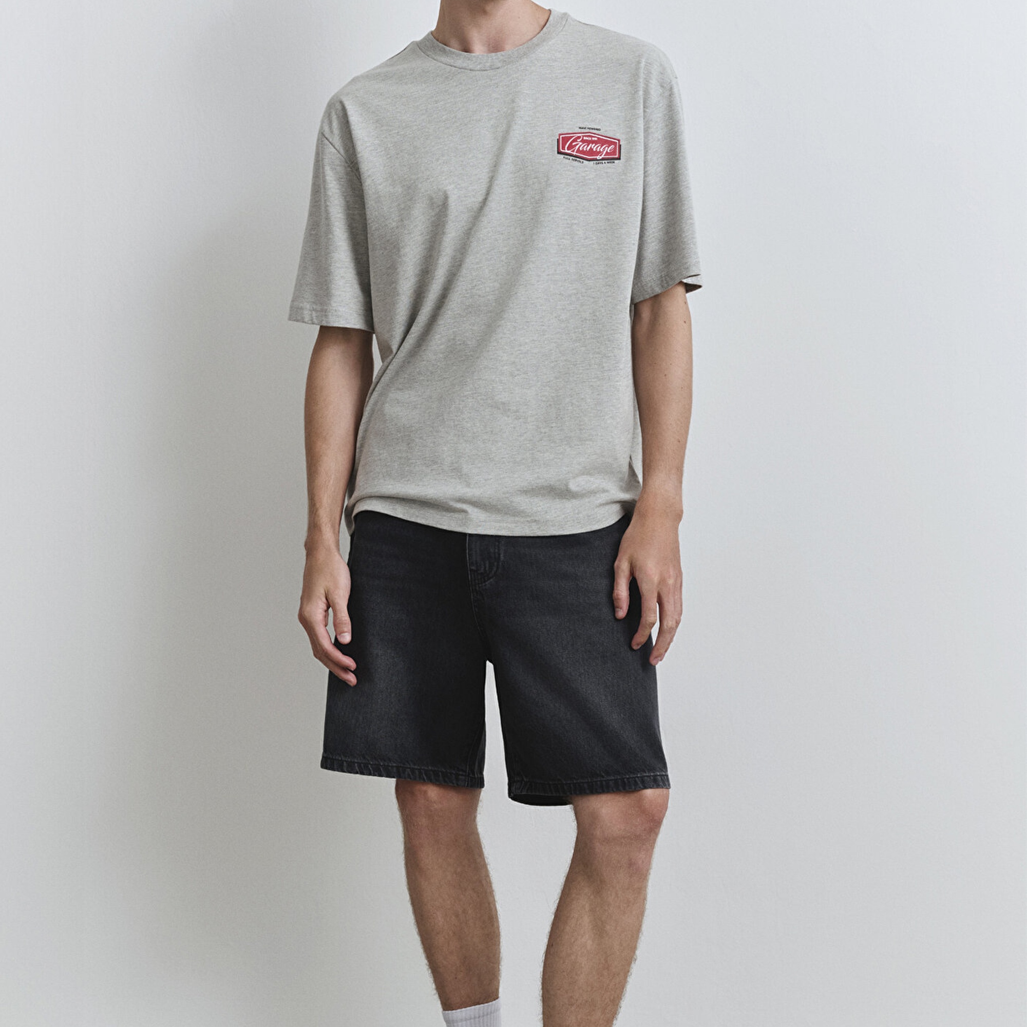 Mavi Houston Street Antrasit Denim Jean Şort 0410672-89813