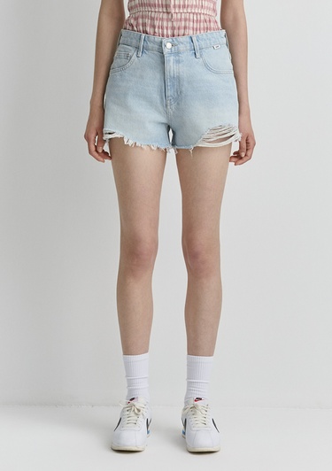  Mavi Tyra 90lar Buz Mavi Jean Şort 1410011-89737