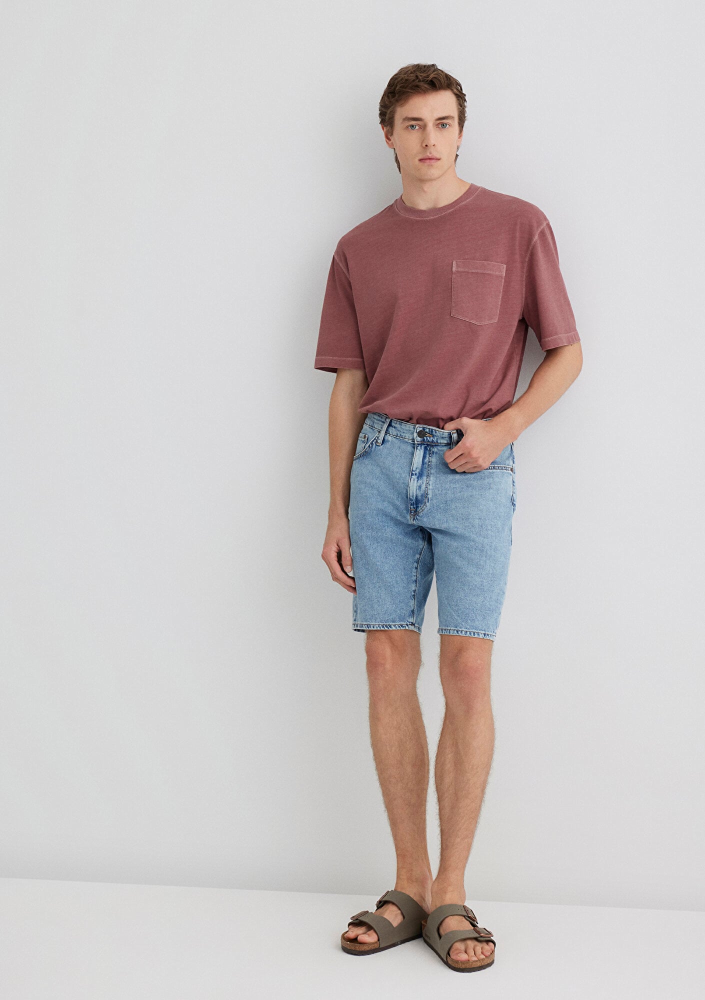  Mavi Lucas Street Vintage Açık Mavi Jean Şort 0412607-90388