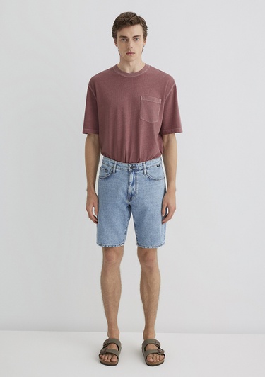  Mavi Lucas Street Vintage Açık Mavi Jean Şort 0412607-90388