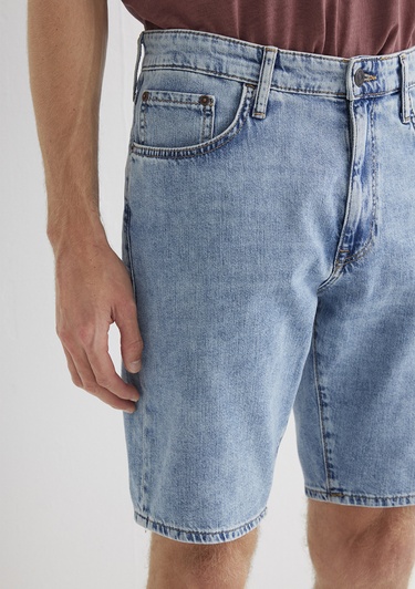  Mavi Lucas Street Vintage Açık Mavi Jean Şort 0412607-90388