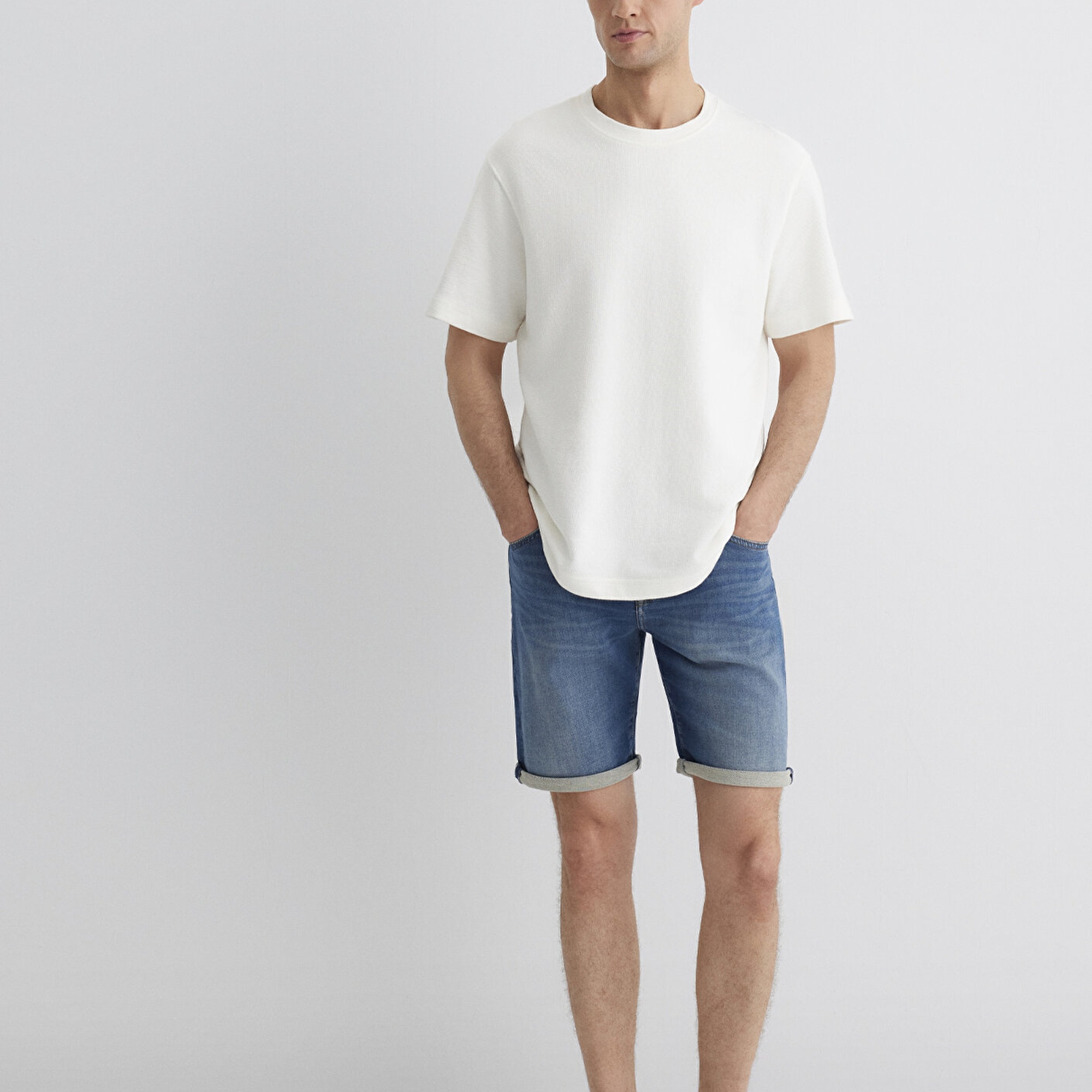 Mavi Brian Sporty Koyu Mavi Jean Şort 0418490389