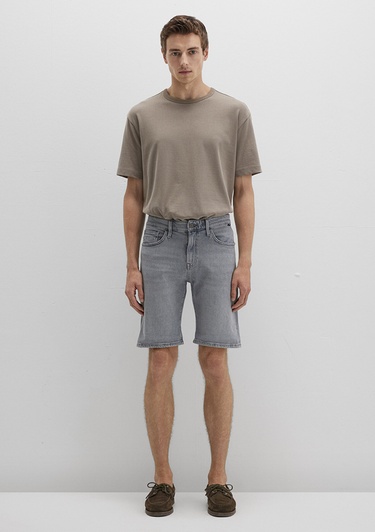  Mavi Brian 90lar Açık Gri Jean Şort 0418489820