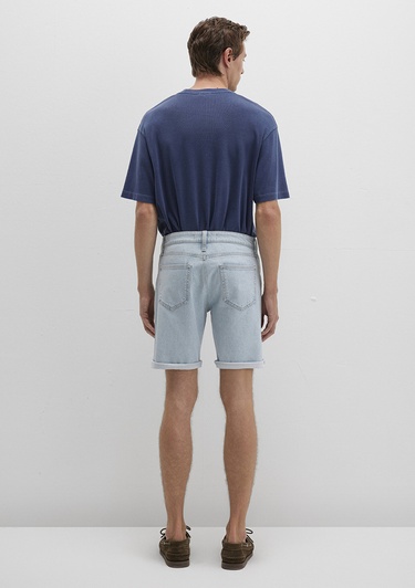  Mavi Brian 90lar Buz Mavi Jean Şort 0418489808