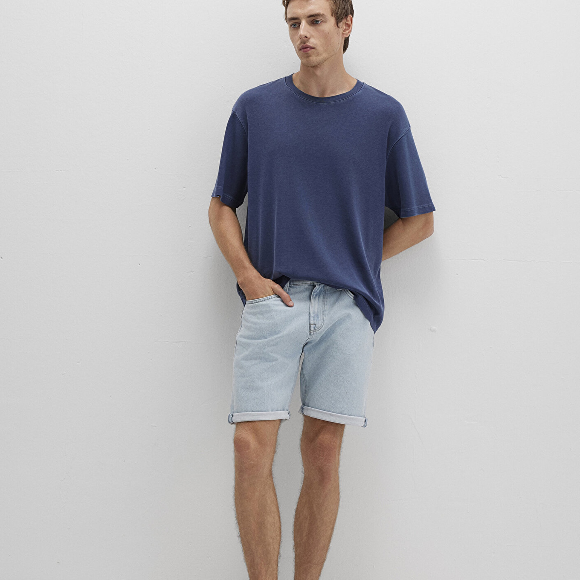 Mavi Brian 90lar Buz Mavi Jean Şort 0418489808