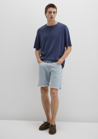  Mavi Brian 90lar Buz Mavi Jean Şort 0418489808