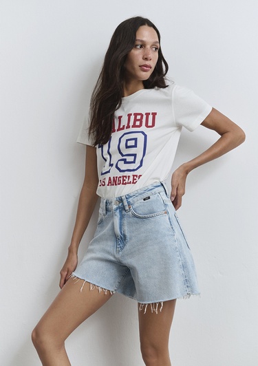  Mavi Millie 90lar Açık Mavi Jean Şort 1458989752