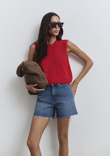  Mavi Millie 90lar Koyu Mavi Jean Şort 1458989751