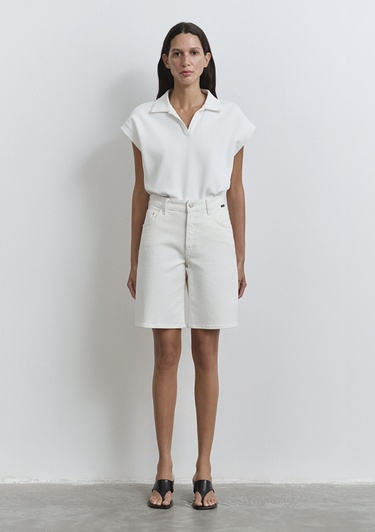  Mavi Melina Real Blue Kırık Beyaz Jean Şort 1410144-89746