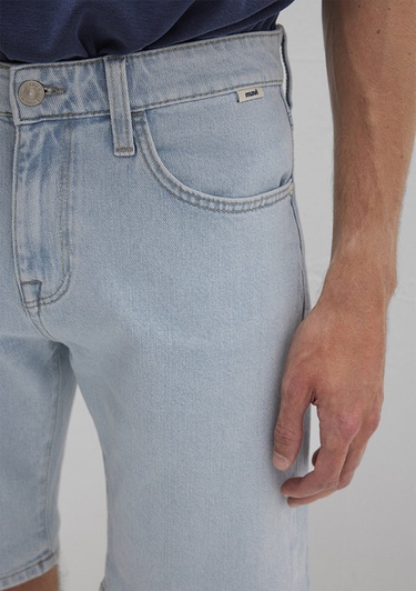  Mavi Brian 90lar Buz Mavi Jean Şort 0418489808