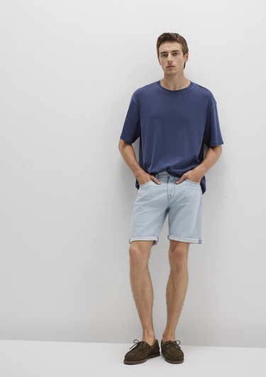  Mavi Brian 90lar Buz Mavi Jean Şort 0418489808