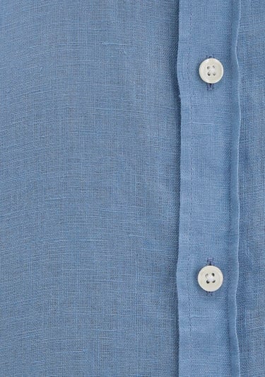  Mavi Mavi Keten Gömlek Slim Fit / Dar Kesim 0211466-70731