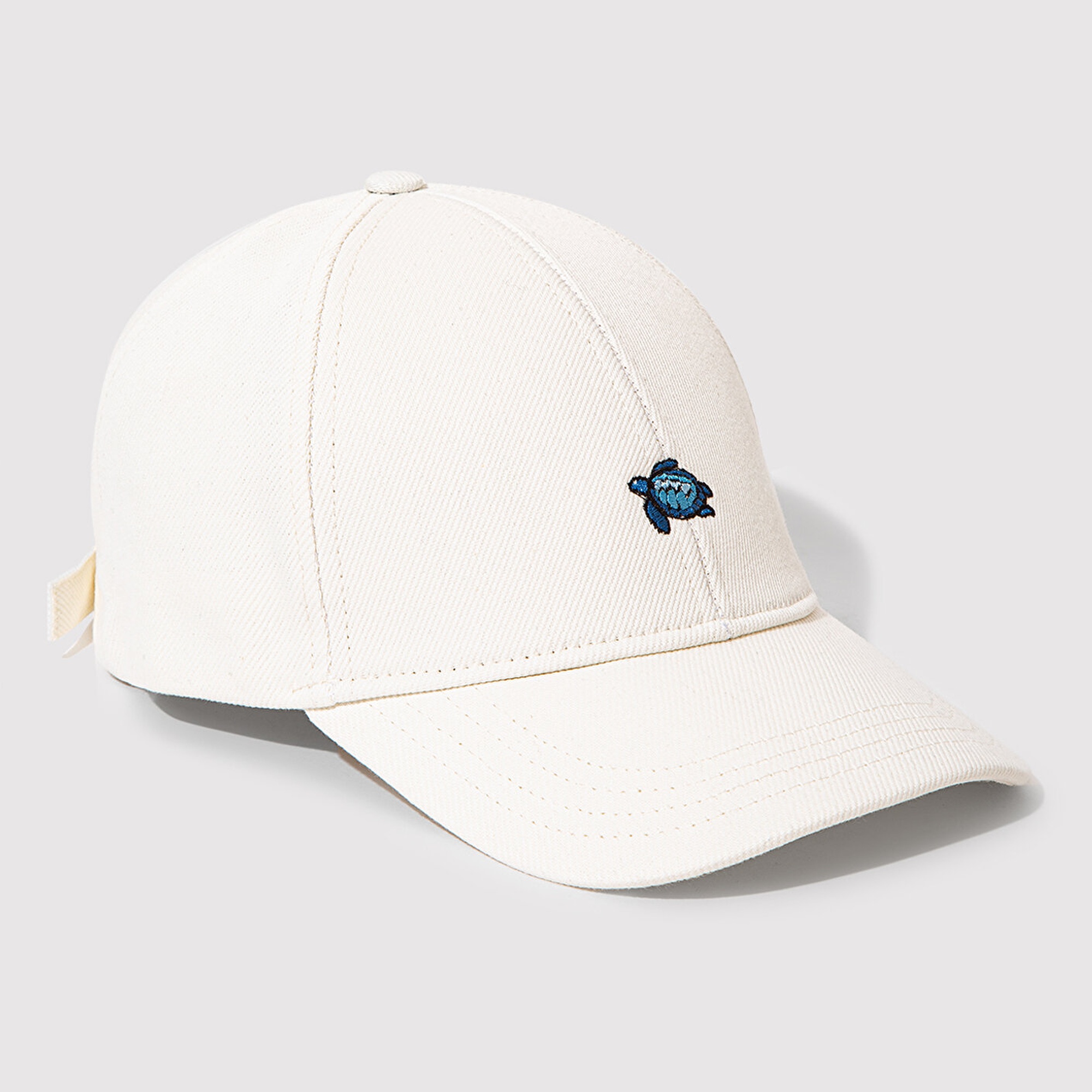 Mavi Kaplumbağa Nakışlı Ekru Şapka 1913011-28458