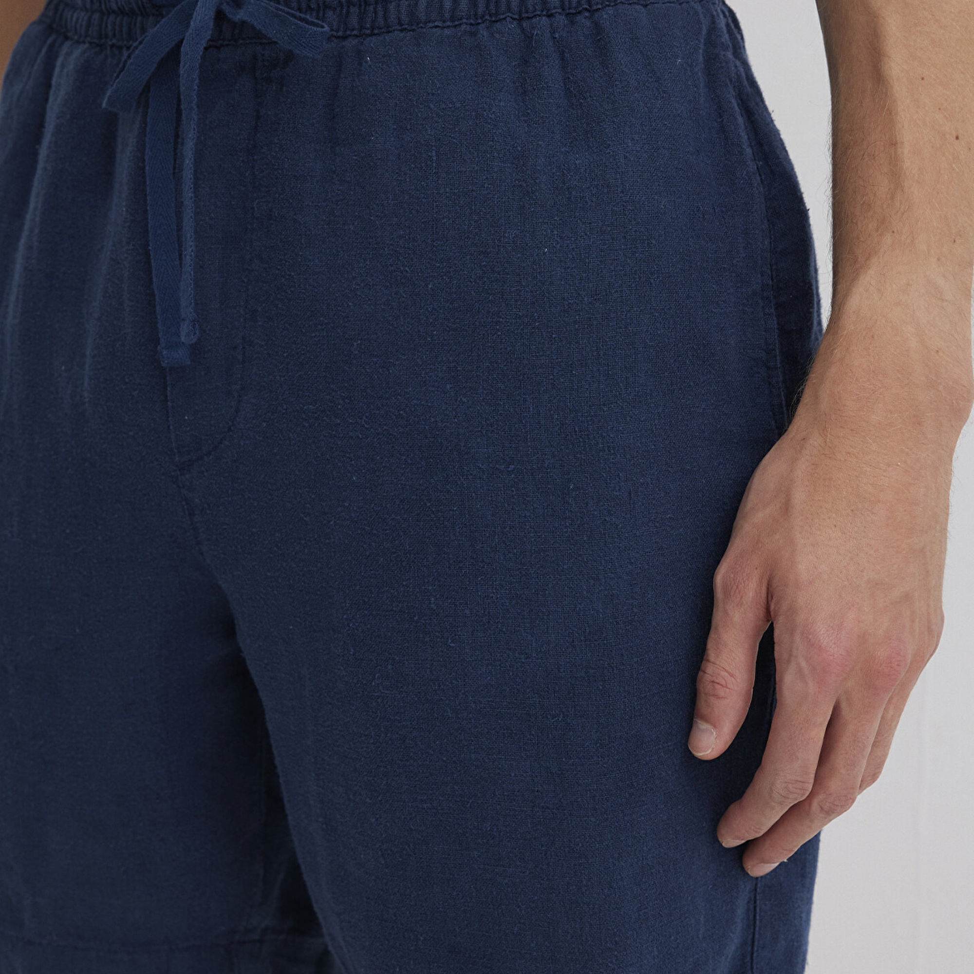 Mavi Lacivert Keten Şort  0410103-82183