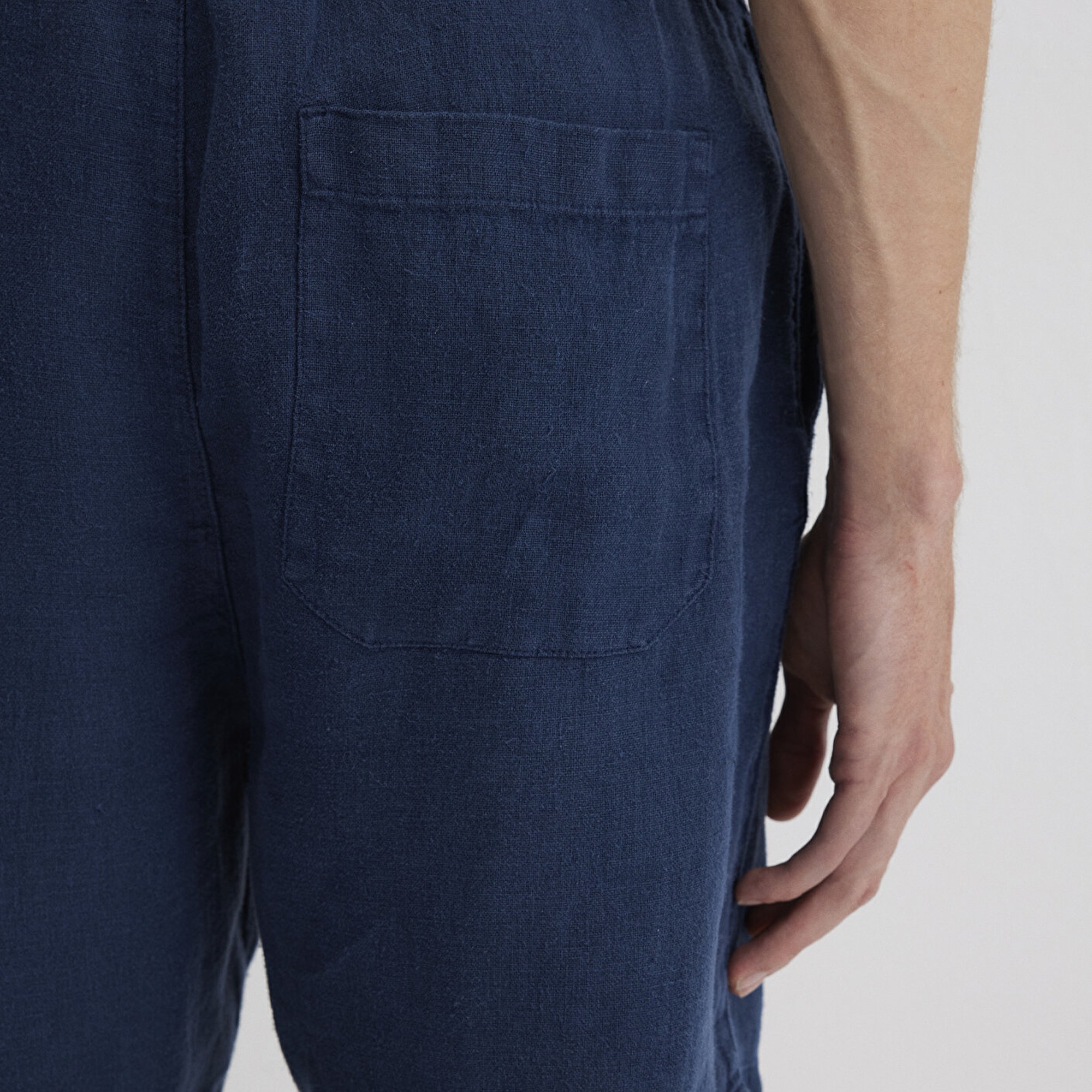 Mavi Lacivert Keten Şort  0410103-82183