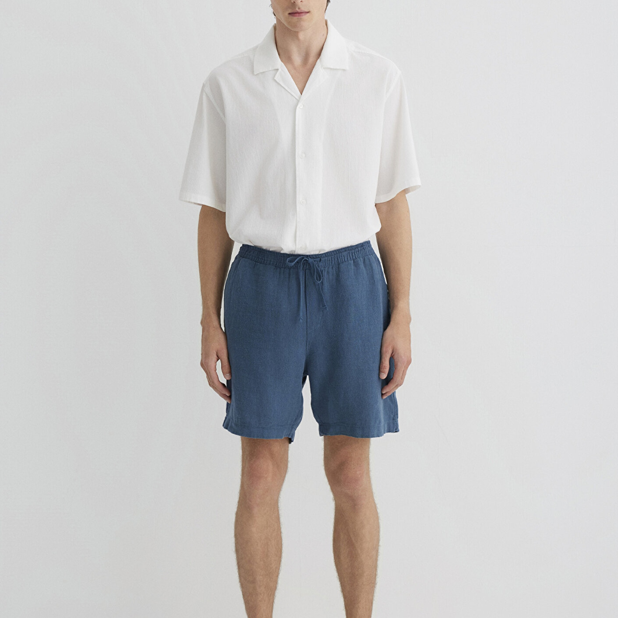 Mavi Mavi Keten Şort 0410103-89798