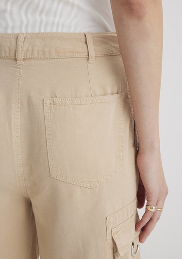  Mavi Kahverengi Kargo Şort 1410233-87119