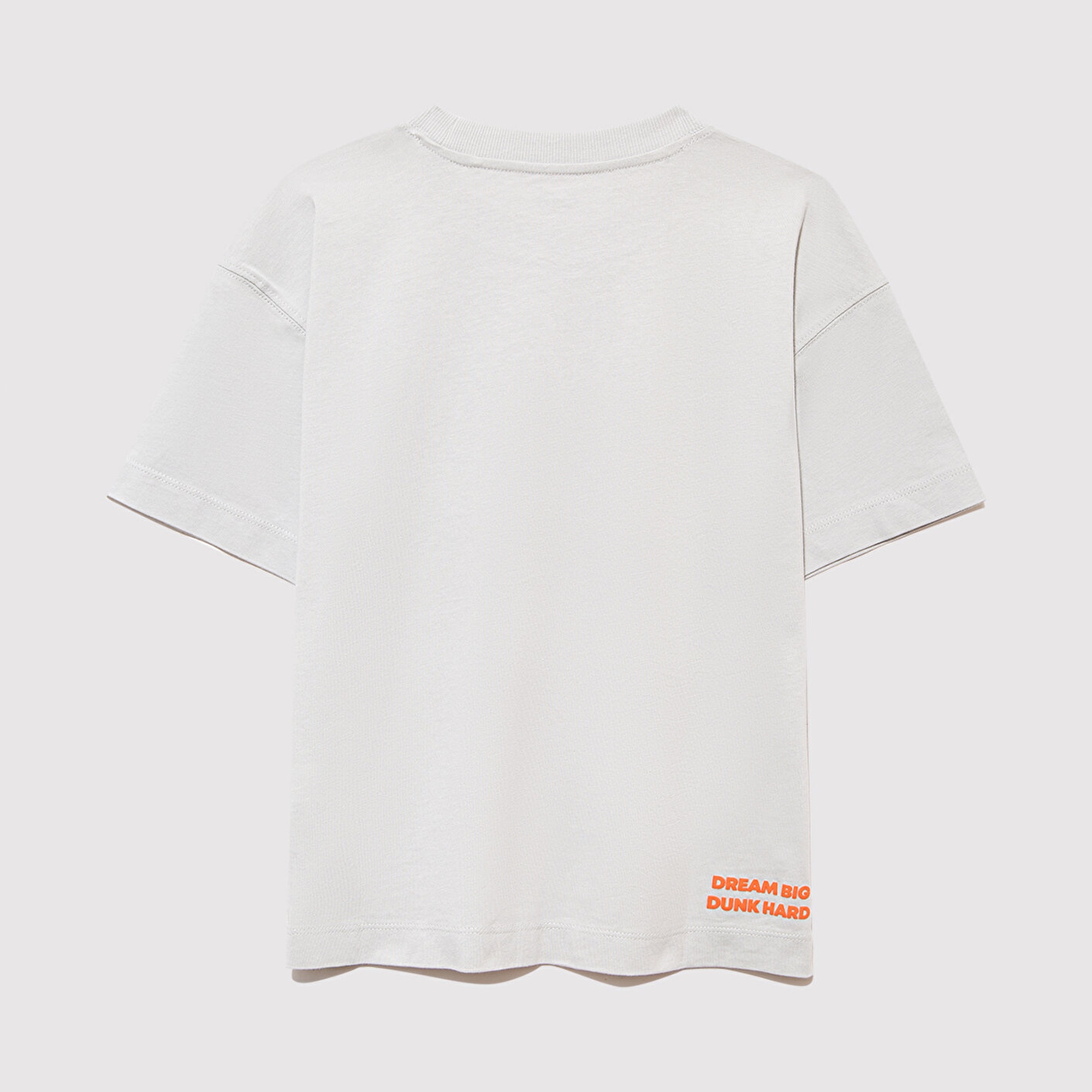 Mavi Baskılı Gri Tişört Oversize / Geniş Kesim 6610355-90782