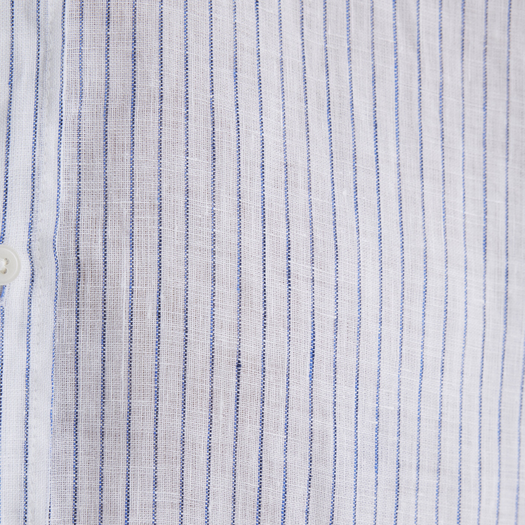 Mavi Çizgili Keten Gömlek  0211634-90795