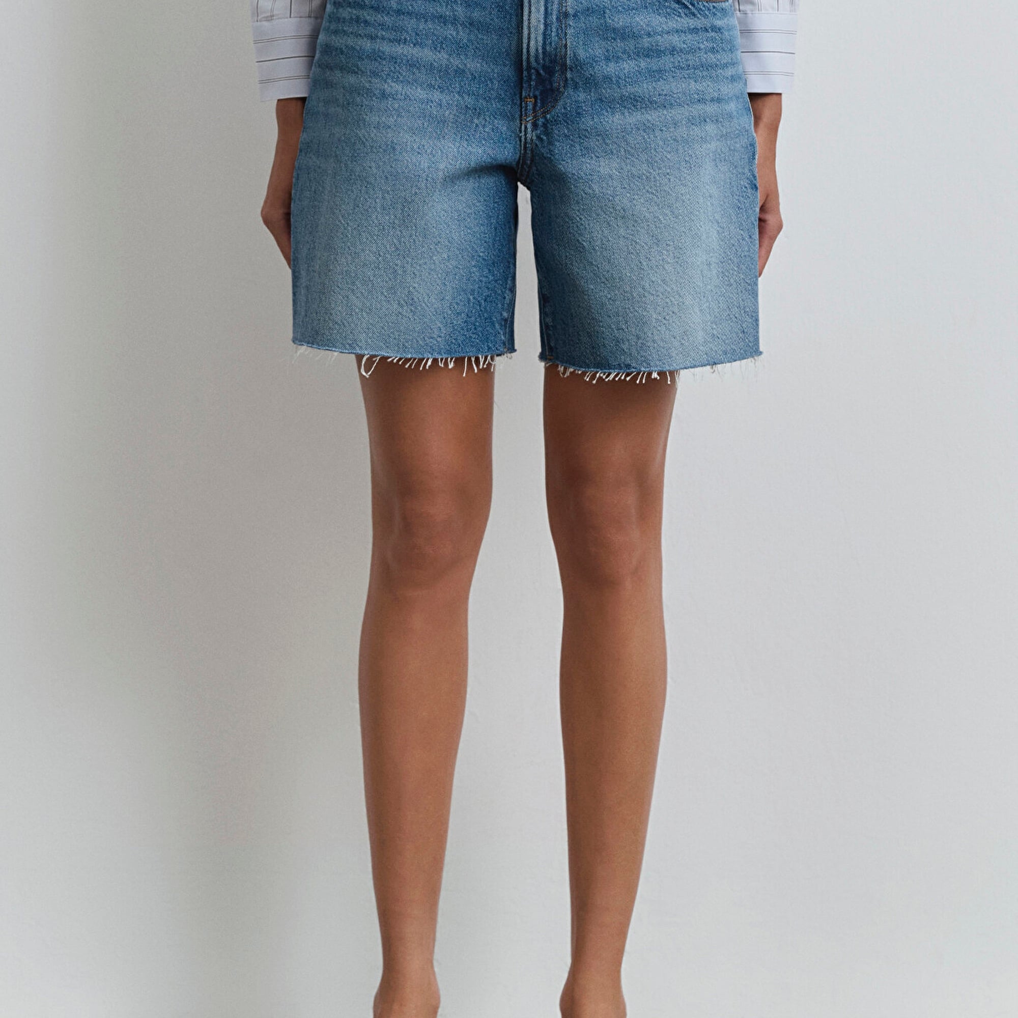 Mavi Lidia Real Blue Puslu Koyu Mavi Jean Şort 1410145-89744