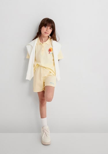  Mavi Venice 1991 Baskılı Sarı Şort 7410006-89143