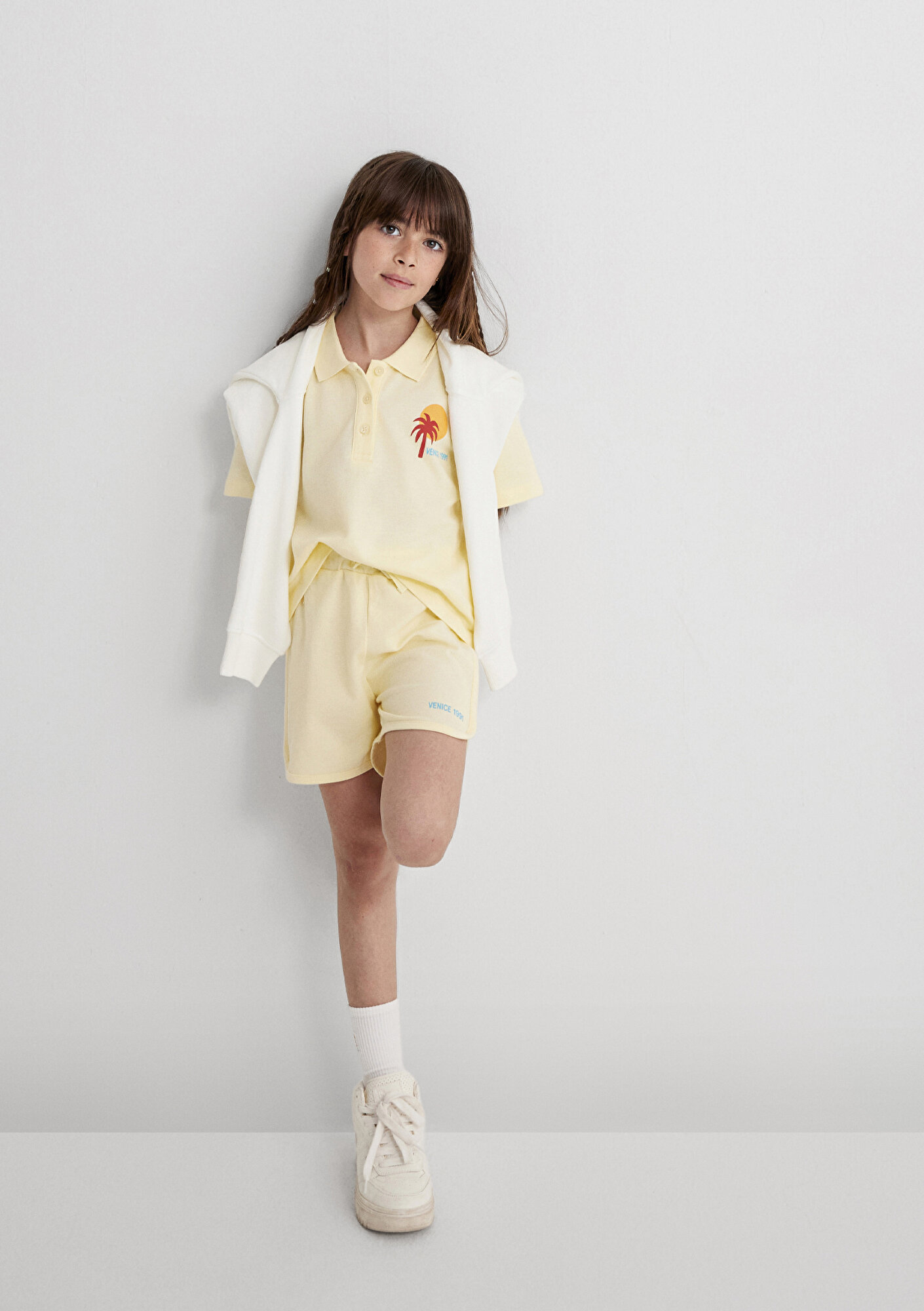  Mavi Venice 1991 Baskılı Sarı Şort 7410006-89143