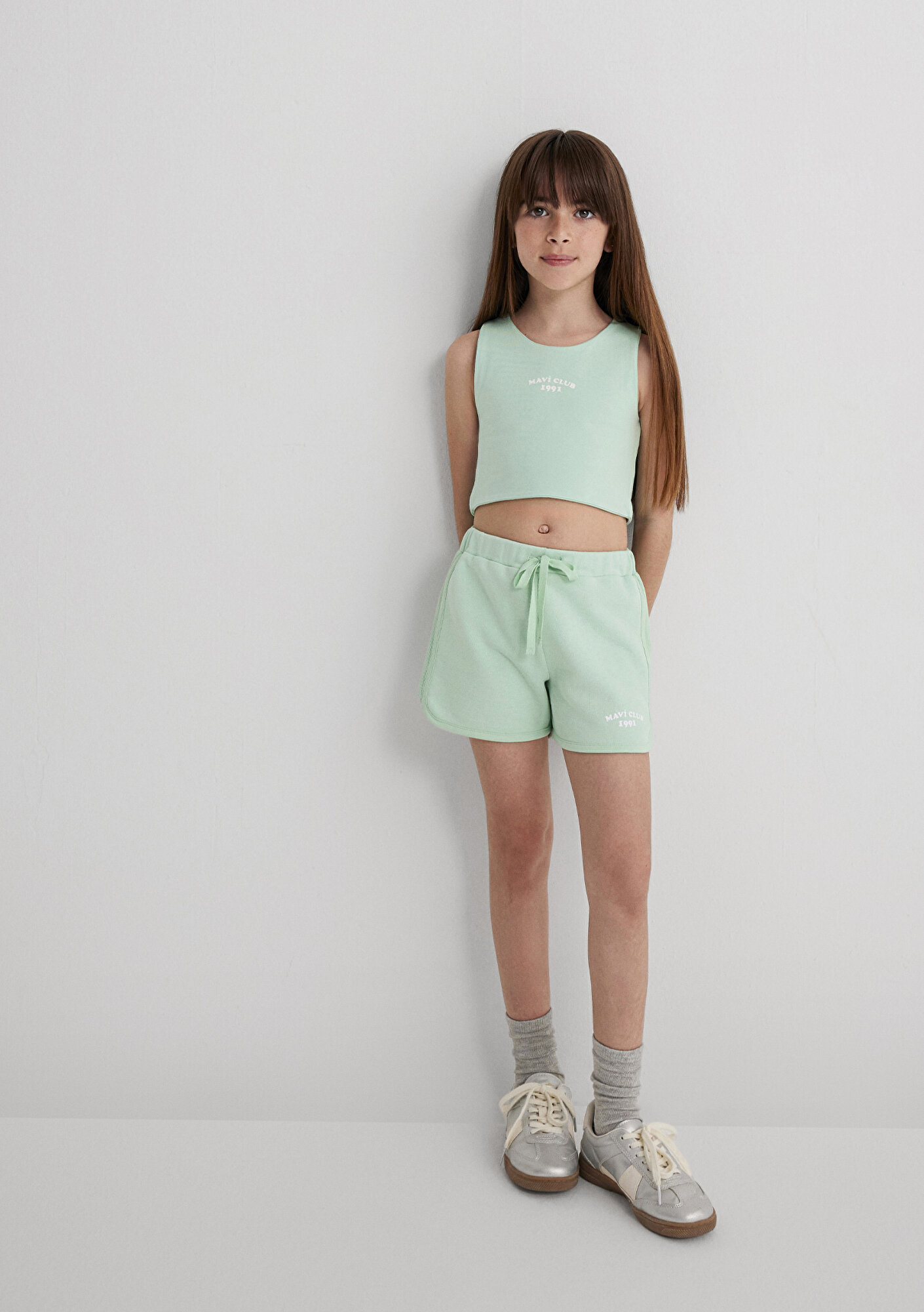  Mavi Mavi Club Baskılı Yeşil Şort 7410008-71447