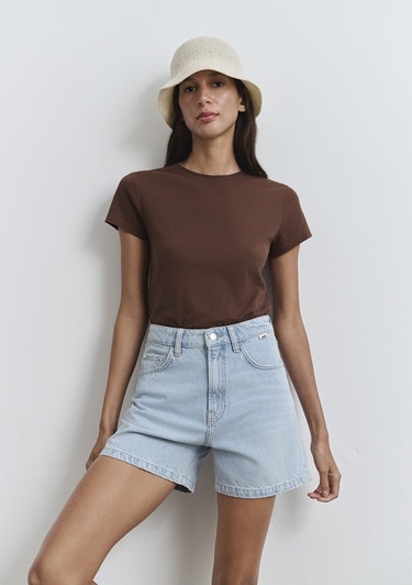  Mavi Verna Mavi Premium Buz Mavi Jean Şort 1410059-89754