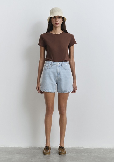  Mavi Verna Mavi Premium Buz Mavi Jean Şort 1410059-89754