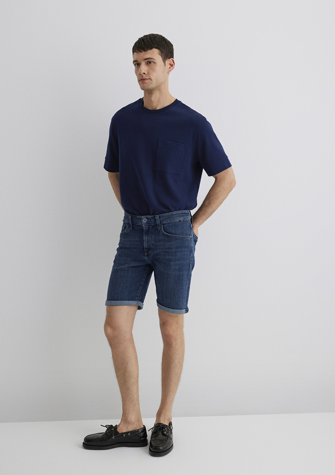 Mavi Brian Premium Blue Koyu Vintage Mavi Jean Şort 0418489817