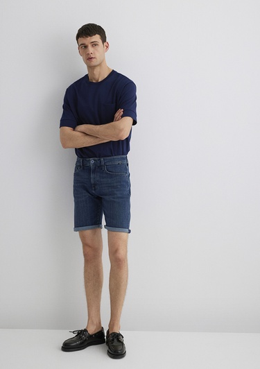  Mavi Brian Premium Blue Koyu Vintage Mavi Jean Şort 0418489817