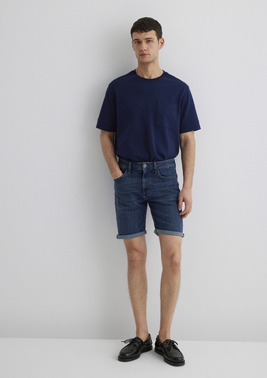  Mavi Brian Premium Blue Koyu Vintage Mavi Jean Şort 0418489817