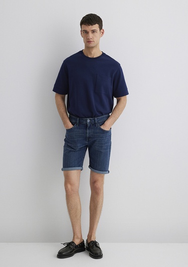  Mavi Brian Premium Blue Koyu Vintage Mavi Jean Şort 0418489817