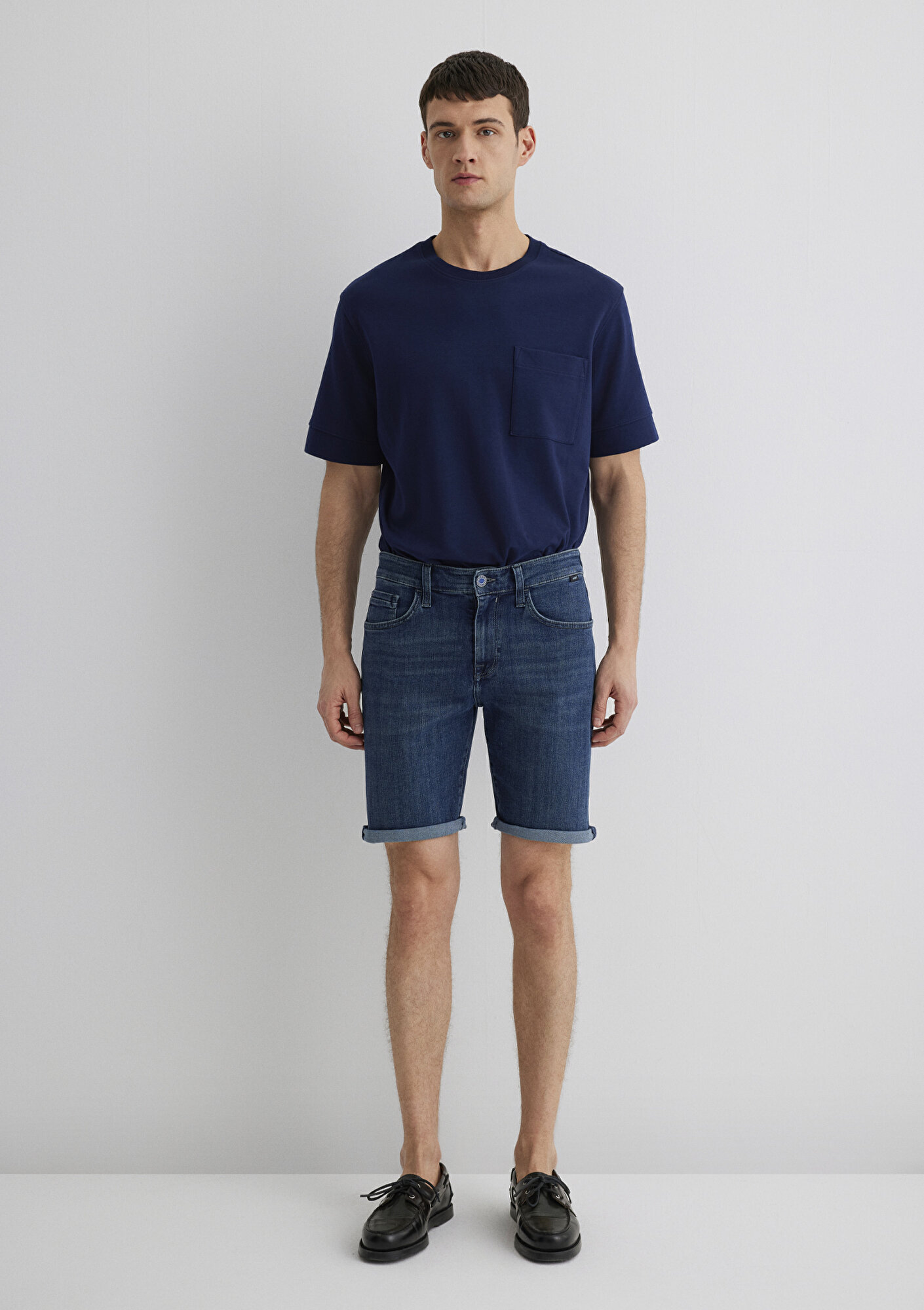 Mavi Brian Premium Blue Koyu Vintage Mavi Jean Şort 0418489817