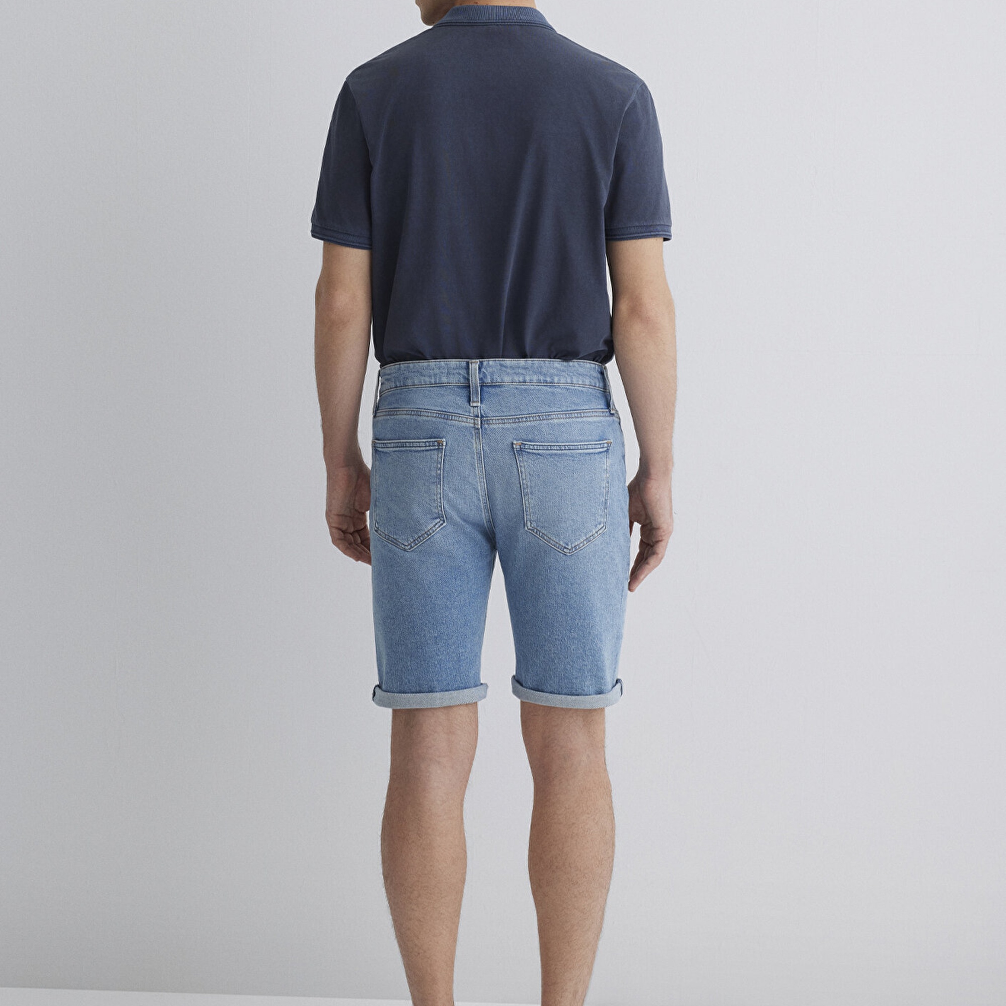 Mavi Brian 90lar Canlı Mavi Jean Şort 0418489818