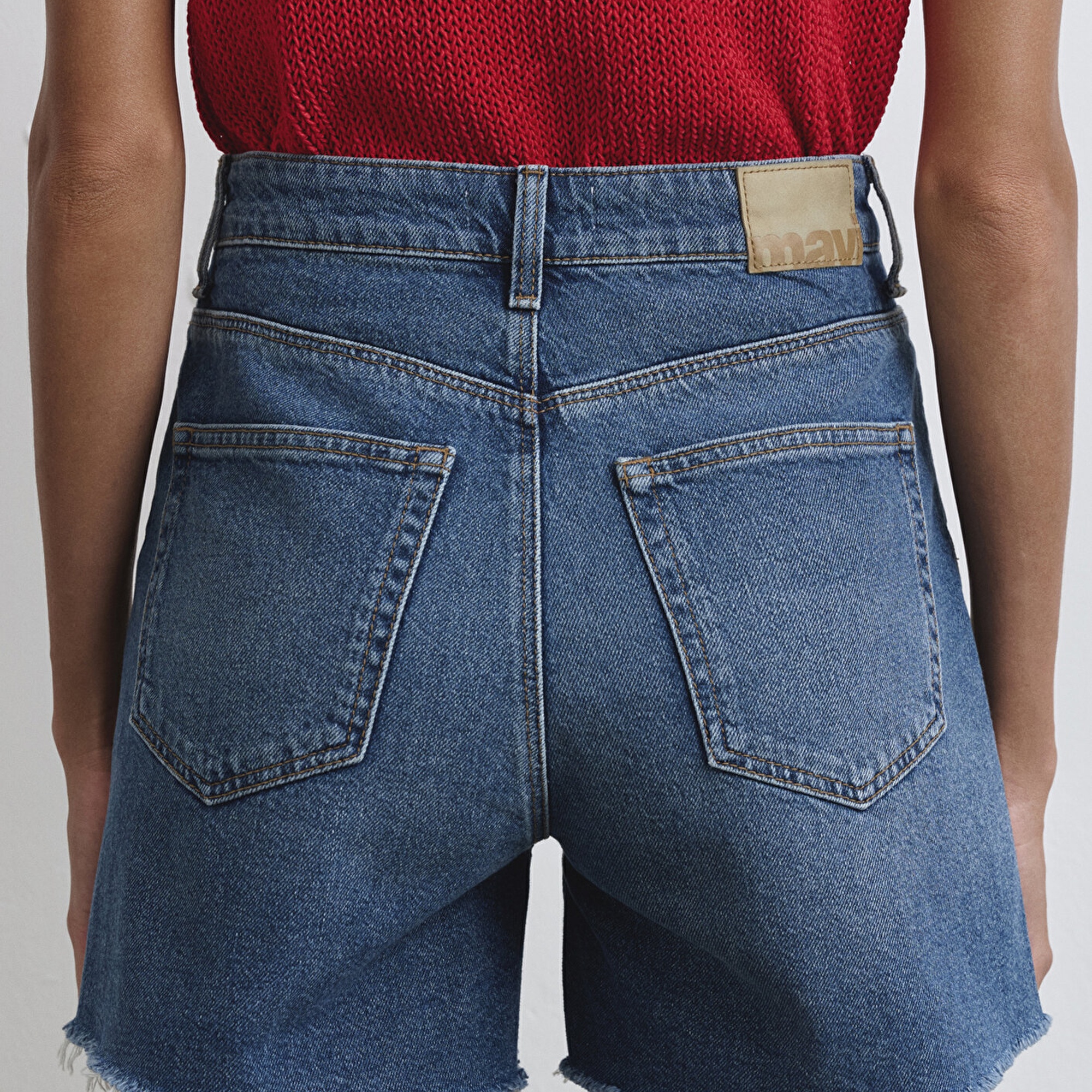 Mavi Millie 90lar Koyu Mavi Jean Şort 1458989751