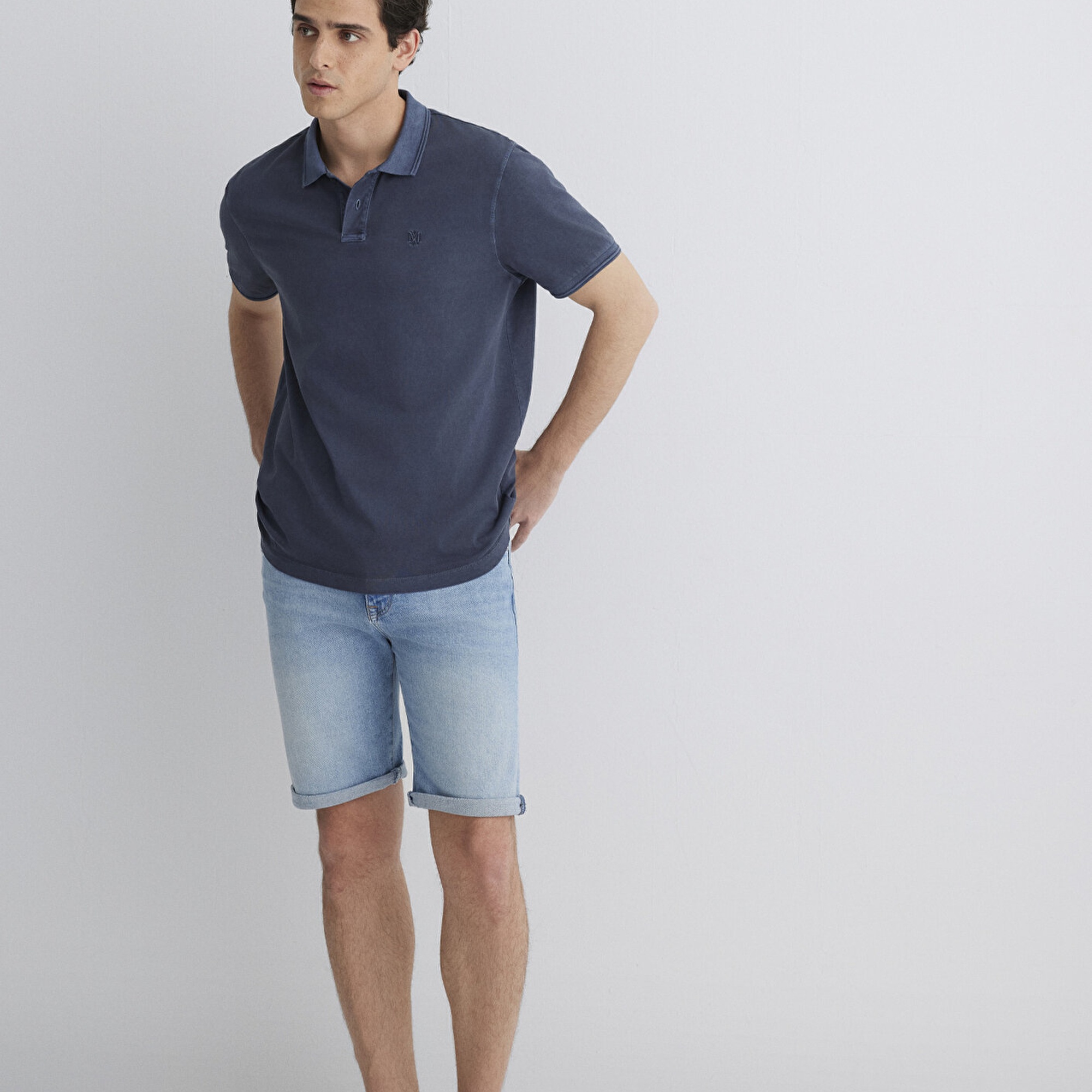 Mavi Brian 90lar Canlı Mavi Jean Şort 0418489818