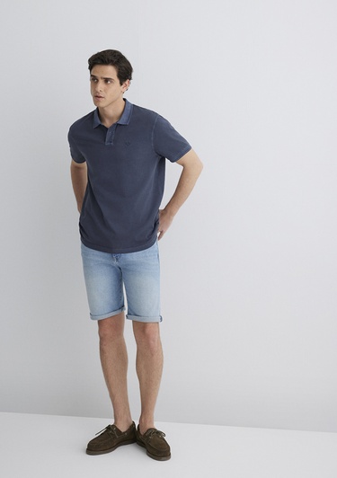  Mavi Brian 90lar Canlı Mavi Jean Şort 0418489818