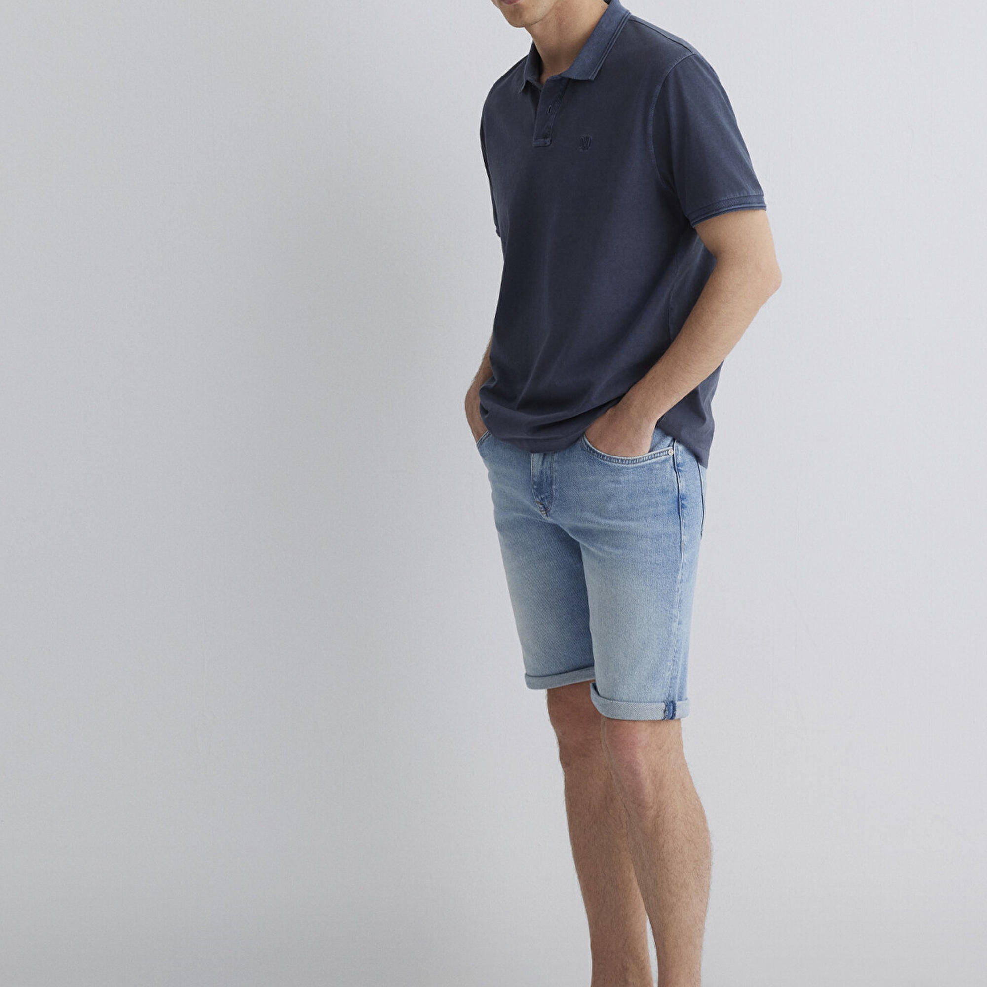 Mavi Brian 90lar Canlı Mavi Jean Şort 0418489818