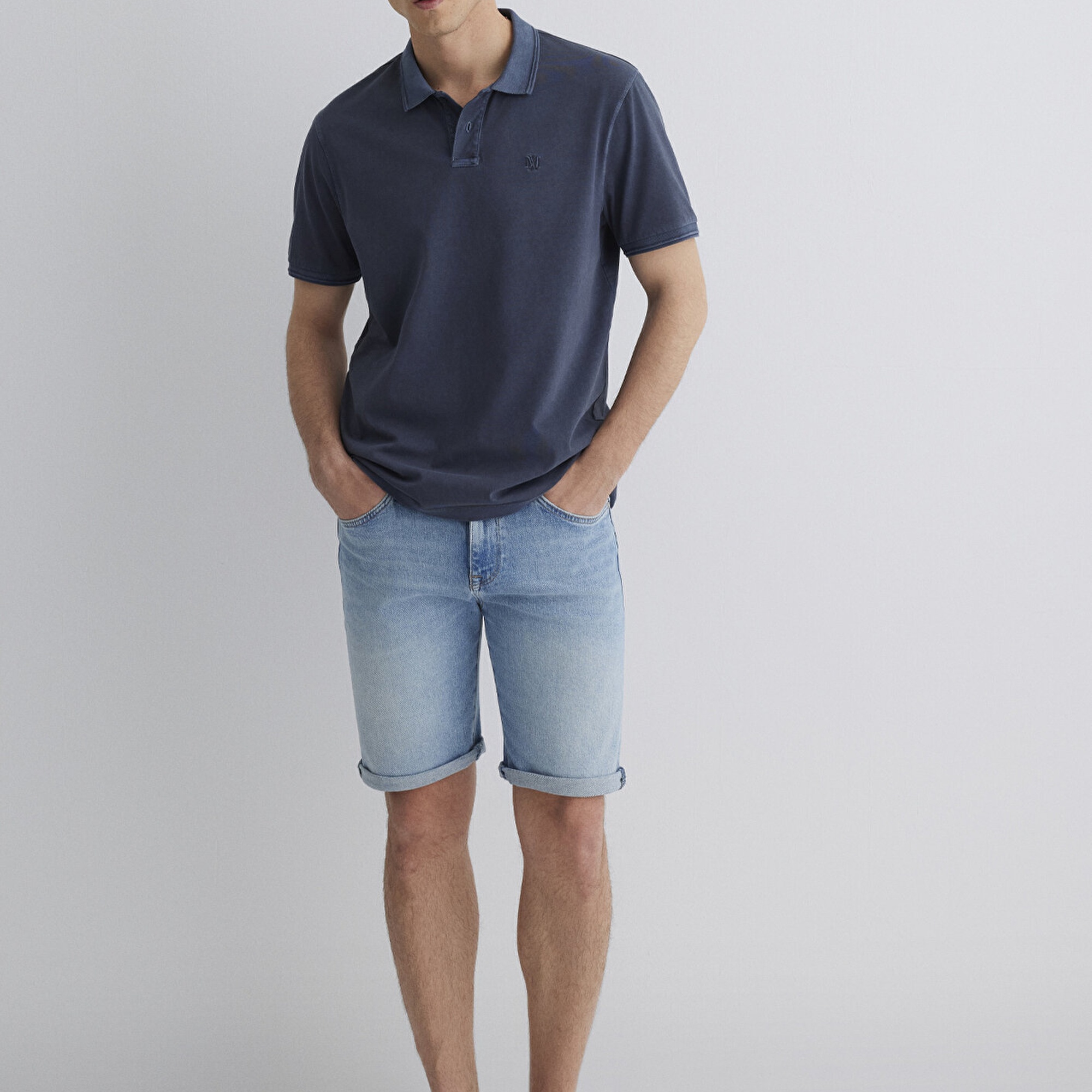 Mavi Brian 90lar Canlı Mavi Jean Şort 0418489818