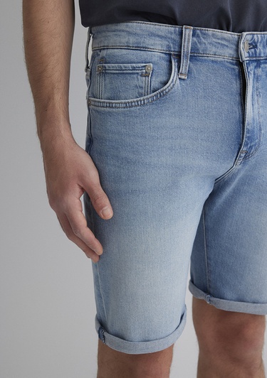  Mavi Brian 90lar Canlı Mavi Jean Şort 0418489818