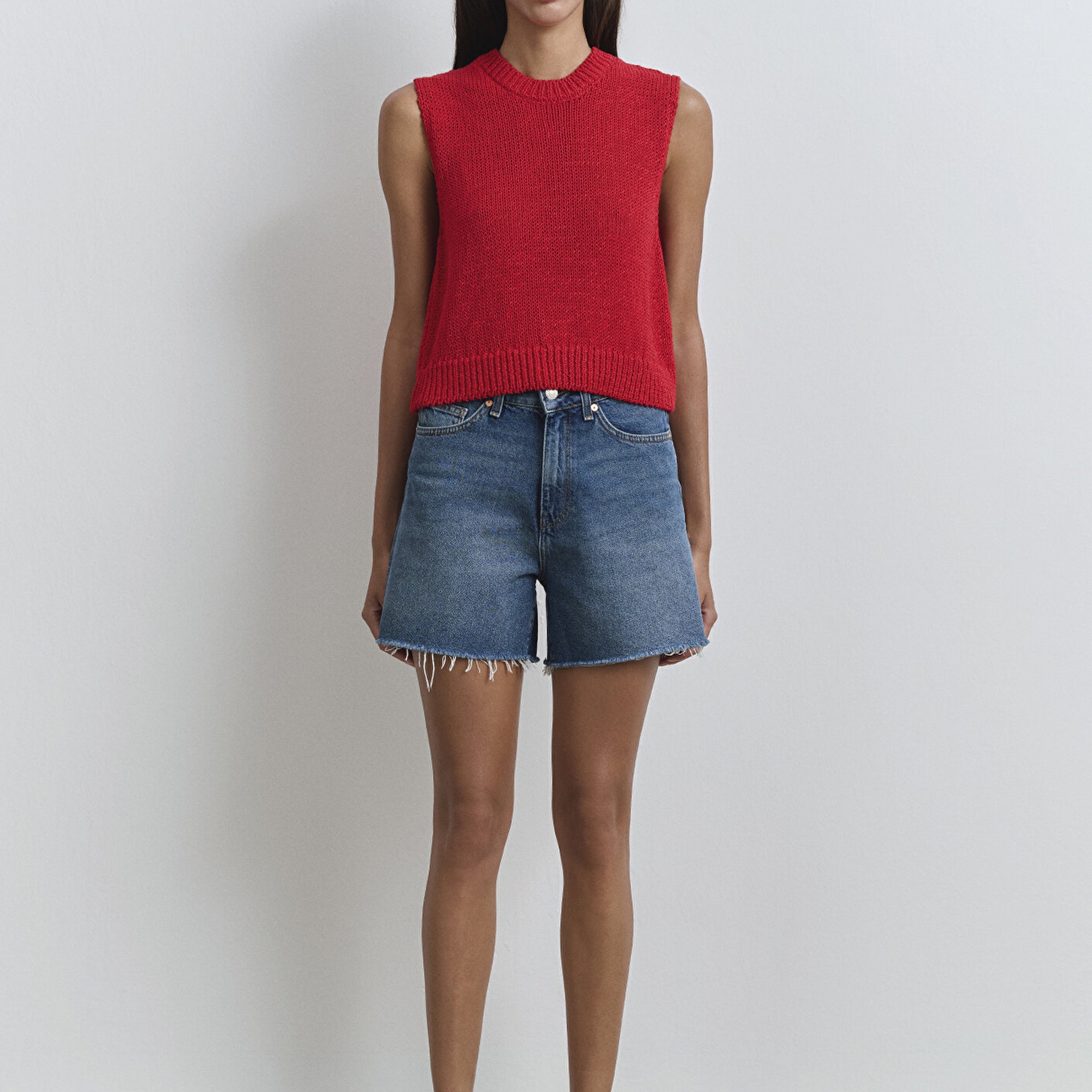 Mavi Millie 90lar Koyu Mavi Jean Şort 1458989751