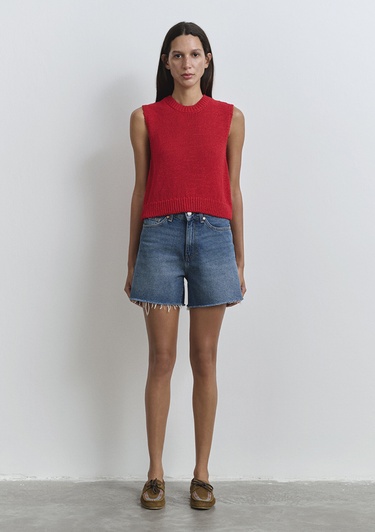  Mavi Millie 90lar Koyu Mavi Jean Şort 1458989751