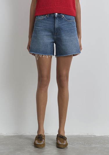  Mavi Millie 90lar Koyu Mavi Jean Şort 1458989751