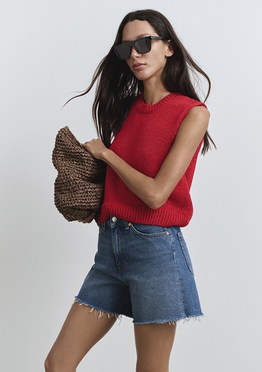  Mavi Millie 90lar Koyu Mavi Jean Şort 1458989751