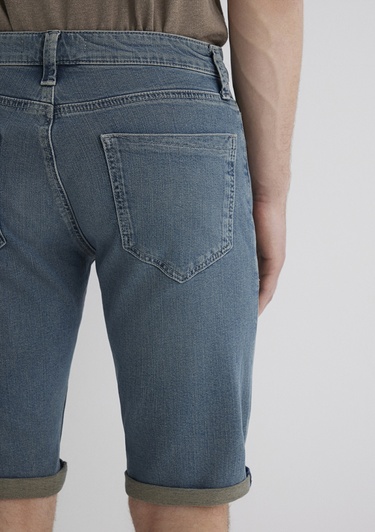  Mavi Nicholas Mavi Premium Vintage Puslu Indigo Jean Şort 0416089816