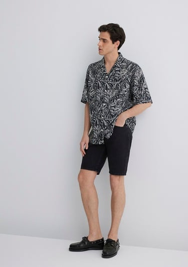  Mavi Lucas Street Koyu Gri Jean Şort 0412607-89928